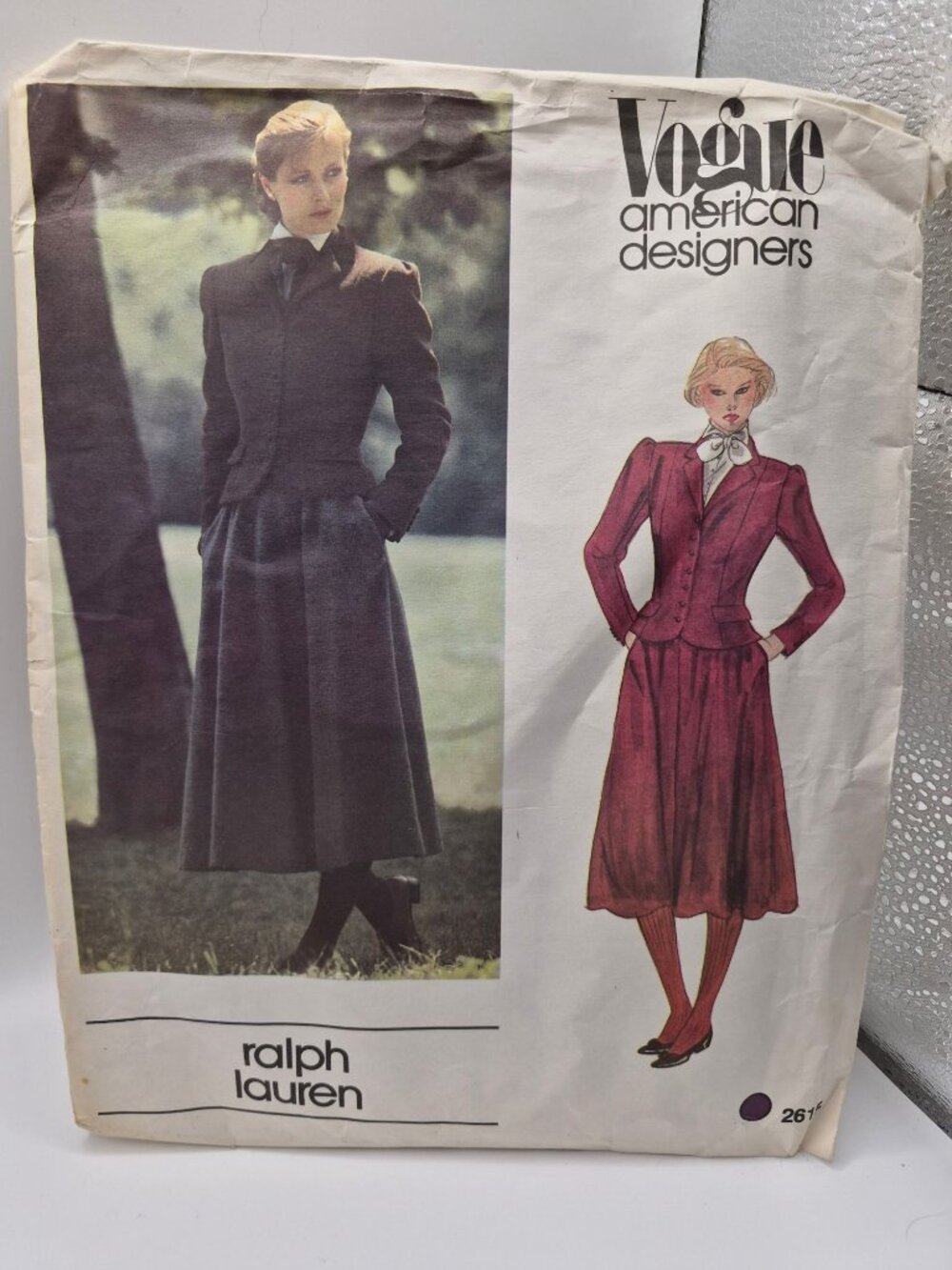 Ralph Lauren Vogue American Designers Uncut Pattern 2615 Misses Jacket Skirt  S8